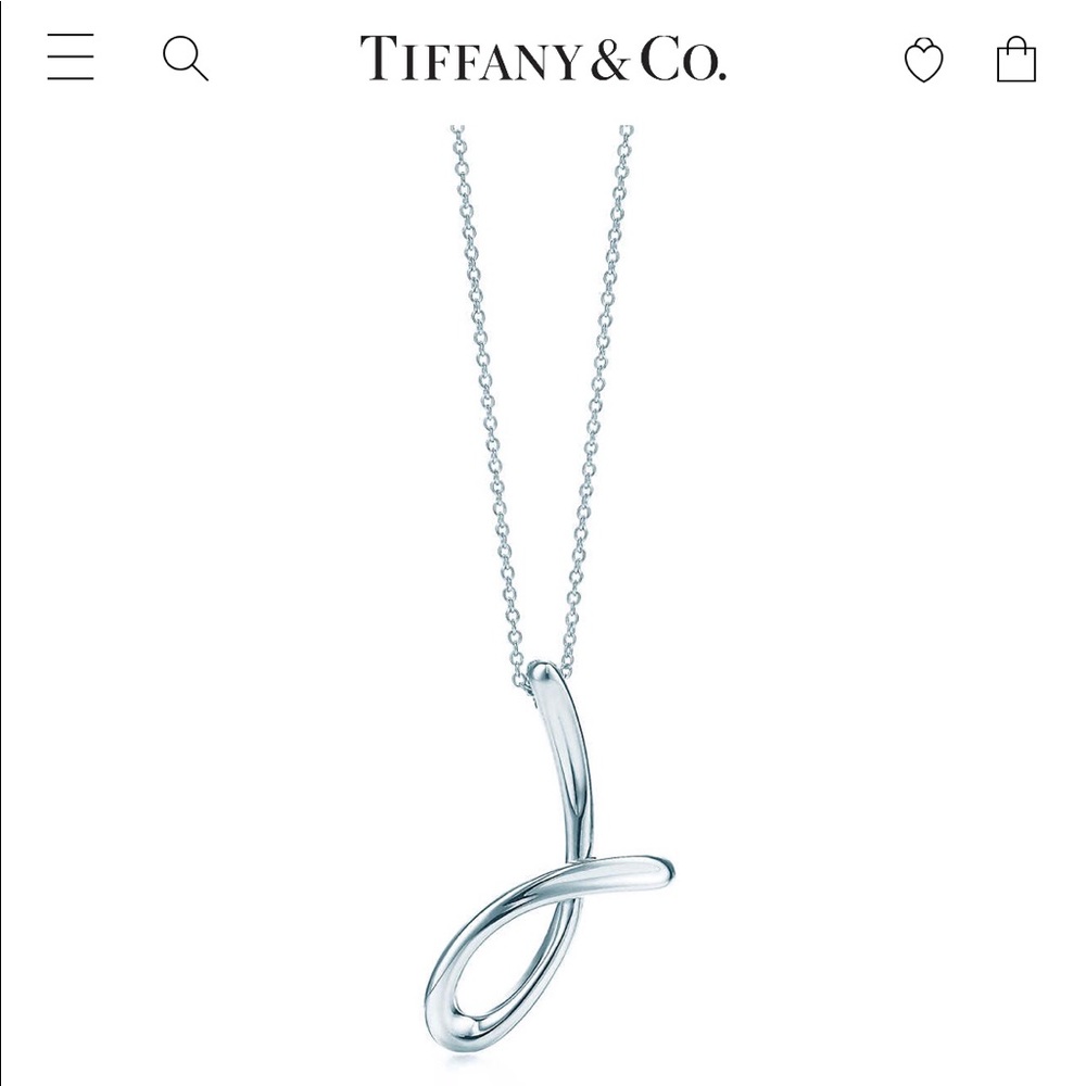 Tiffany’s Elsa Peretti “J” necklace